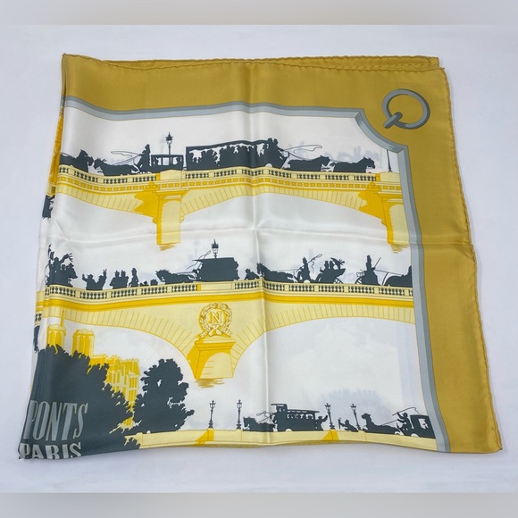 Hermes Vintage Silk Scarf Les Ponts De Paris Carre 90 Hugo Grygkar - Picture 6 of 16